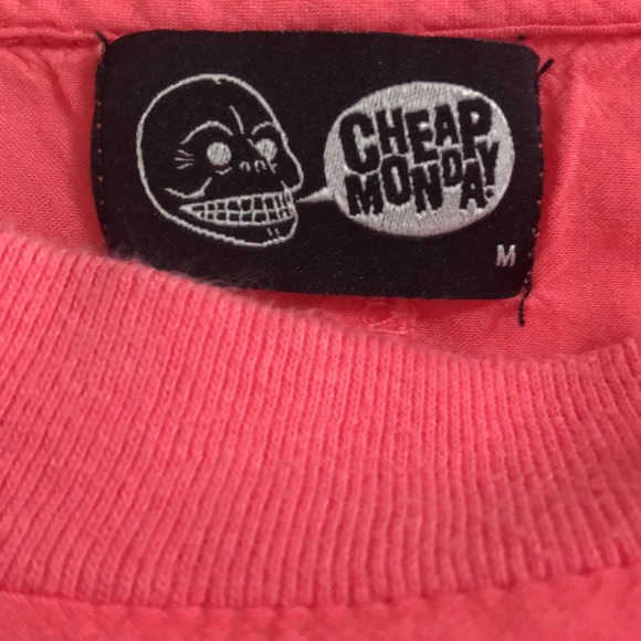 Cheap Monday Pink Crop Tee - Picture 3 of 3